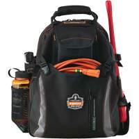 Arsenal&reg; 5843 Tool Backpack, 13-1/2" L x 8-1/2" W, Black, Polyester St. Lawrence Industrial & Safety Supply