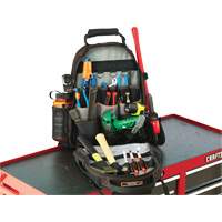 Arsenal&reg; 5843 Tool Backpack, 13-1/2" L x 8-1/2" W, Black, Polyester St. Lawrence Industrial & Safety Supply