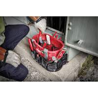 Utility Oval Bag, Ballistic Nylon, 24 Pockets, Black/Red St. Lawrence Industrial & Safety Supply