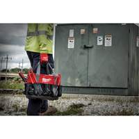 Utility Oval Bag, Ballistic Nylon, 24 Pockets, Black/Red St. Lawrence Industrial & Safety Supply
