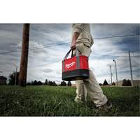 Aerial Utility Oval Bag, Ballistic Nylon, 14 Pockets, Black/Red St. Lawrence Industrial & Safety Supply