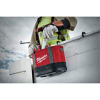 Aerial Utility Oval Bag, Ballistic Nylon, 14 Pockets, Black/Red St. Lawrence Industrial & Safety Supply