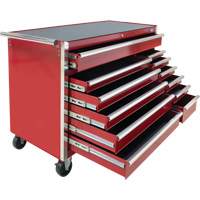 Chariot &agrave; outils industriel, 12 tiroirs, 56" la x 24-1/2" p x 38-1/8" h, Rouge St. Lawrence Industrial & Safety Supply