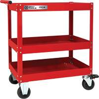 Chariot utilitaire robuste s&eacute;rie PRO+, 3 tiers, 30-1/5" x 38-1/3" x 19-1/2" St. Lawrence Industrial & Safety Supply