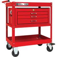 Chariot utilitaire robuste s&eacute;rie PRO+ avec coffre interm&eacute;diaire, 2 tiers, 30-1/5" x 38-1/3" x 19-1/2" St. Lawrence Industrial & Safety Supply
