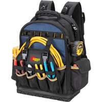 Molded Base Tool Backpack, 18" L x 13" W, Black/Blue, Ballistic/Polyester St. Lawrence Industrial & Safety Supply