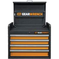 GSX Series Tool Chest, 26" W, 4 Drawers, Black/Orange St. Lawrence Industrial & Safety Supply