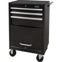Chariot &agrave; outils industriel, 3 tiroirs, 29-4/5" la x 21-1/5" p x 38-4/5" h, Noir St. Lawrence Industrial & Safety Supply