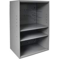 Armoire d'entreposage de produits abrasifs avec panneau perfor&eacute;, Acier, 19-7/8" x 14-1/4" x 32-3/4", Gris St. Lawrence Industrial & Safety Supply