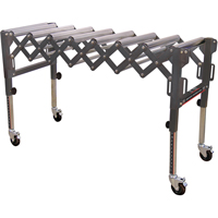 Extendable & Flexible Conveyor Roller Tables, 20" W x 52" L, 300 lbs. per lin. Ft. Capacity St. Lawrence Industrial & Safety Supply