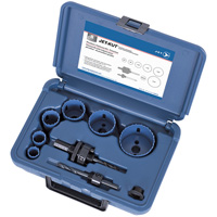 Coffret de scies-cloches haut de gamme pour plombier, 8 morcea St. Lawrence Industrial & Safety Supply