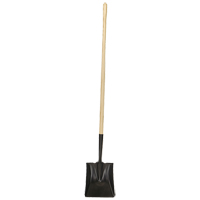 Square-Point Shovel, Wood, Tempered Steel Blade, Straight Handle, 49-1/2" Long St. Lawrence Industrial & Safety Supply