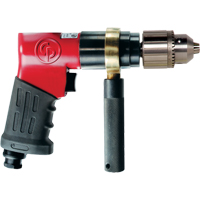 Reversible Drills, 24 CFM, 1/4" NPTF, 90 dBA, 13" Chuck, Keyed St. Lawrence Industrial & Safety Supply