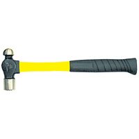 Heavy-Duty Fibreglass Handle Ball Pein Hammer, 8 oz. Head Weight, Plain Face, Cushion Handle St. Lawrence Industrial & Safety Supply
