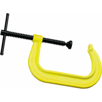 Serre-joint en C de s&eacute;curit&eacute; haute visibilit&eacute;, Capacit&eacute; de 2-1/8" (54 mm), Profondeur de gorge de 2-1/4" (57 mm) St. Lawrence Industrial & Safety Supply
