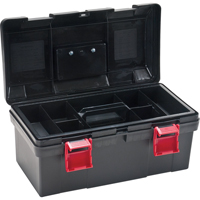 Heavy-Duty Tool Box, 17-1/2" W x 9-1/2" D x 8" H, Black St. Lawrence Industrial & Safety Supply