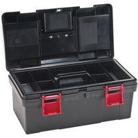 Coffres &agrave; outils en plastique, 17-1/2" la x 9-1/2" p x 8" h, Noir St. Lawrence Industrial & Safety Supply