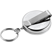 Porte-cl&eacute;s &agrave; d&eacute;vidoir The Original, Chrome, C&acirc;ble 24", Fixation Agrafe de ceinture St. Lawrence Industrial & Safety Supply