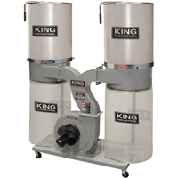Dust Collectors with 2 Canister Filters, 55-1/2" x 23" x 70" St. Lawrence Industrial & Safety Supply