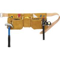 Ceintures &agrave; outils pour apprenti menuisier, Cuir, Havane St. Lawrence Industrial & Safety Supply