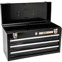 Portable Tool Box, 20" W, 3 Drawers, Black St. Lawrence Industrial & Safety Supply
