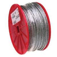Wire Cable, 500' (152.4 m) x 1/16", 96 lbs. (0.048 tons), Galvanized St. Lawrence Industrial & Safety Supply