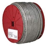 Wire Cable, 250' (76.2 m) x 3/32", 184 lbs. (0.092 tons), Vinyl Coated St. Lawrence Industrial & Safety Supply