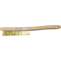 Brosses de nettoyage &agrave; manche recourb&eacute;, Laiton, 4 x 19 rangs de fils, Longueur 14" St. Lawrence Industrial & Safety Supply