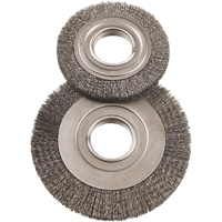 Brosses rotatives grand format 6", 6" dia., Fils 0,014", Arbre 2" St. Lawrence Industrial & Safety Supply
