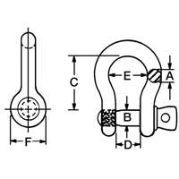 Manille lyre en acier au carbone St. Lawrence Industrial & Safety Supply