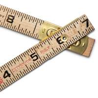 R&egrave;gle pliante, 6' lo, Bois, Graduations de 1/16" St. Lawrence Industrial & Safety Supply