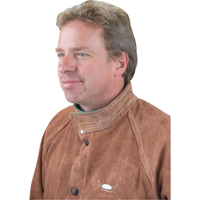 Welding Jacket, Leather, 4X-Large, Lava Brown St. Lawrence Industrial & Safety Supply