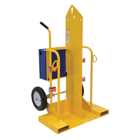 Chariot pour chalumeau et bouteille de soudage, Roues Pneumatique, Base de 24" la x 19-1/2" lo, 500 lb St. Lawrence Industrial & Safety Supply