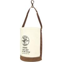 Sceau &agrave; fond en cuir, 17" h, Toile, Blanc St. Lawrence Industrial & Safety Supply