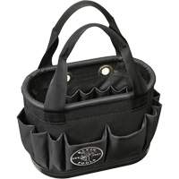 Seau a&eacute;rien &agrave; corps dur avec 29 poches, 14" lo x 10" h, Polyester, Noir St. Lawrence Industrial & Safety Supply