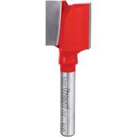 Router Bit - Double Flute Straight Bit, 3/4" Dia., 1" H, 2-1/8" L, 1/4" Shank St. Lawrence Industrial & Safety Supply