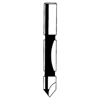 Router Bit - Panel Pilot Bit, 1/4" Dia., 3/4" H, 2-1/4" L, 1/4" Shank St. Lawrence Industrial & Safety Supply