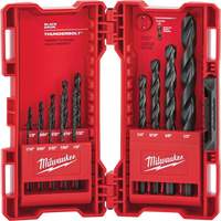 Jeu de forets &eacute;tag&eacute;s Thunderbolt, 14 morceaux, Acier St. Lawrence Industrial & Safety Supply