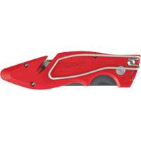 Couteau utilitaire rabattable Fastback, 2" lame, lame en Acier au carbone, poign&eacute;e en M&eacute;tal St. Lawrence Industrial & Safety Supply