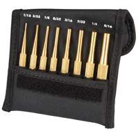 Brass Drive Pin Punch Set, 8 Pieces St. Lawrence Industrial & Safety Supply