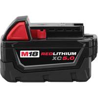Bloc-piles &agrave; capacit&eacute; &eacute;tendue M18 Redlithium XC5.0 , Lithium-ion, 18 V, 5 A St. Lawrence Industrial & Safety Supply