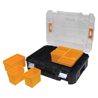 Organisateur avec couvercle transparent TSTAK V, 17-1/4" x 13" x 6", Noir St. Lawrence Industrial & Safety Supply