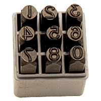 Jeu de num&eacute;ros &agrave; estamper &agrave; la main, 9 morceaux St. Lawrence Industrial & Safety Supply