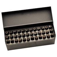 Jeu de lettres et num&eacute;ros pour estampage &agrave; la main, 36 morceaux St. Lawrence Industrial & Safety Supply