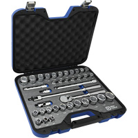 Jeu de douilles SAE et m&eacute;triques & accessoires, 38 Mcx, Prise de 1/2" St. Lawrence Industrial & Safety Supply