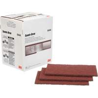 Tampon manuel tr&egrave;s robuste Scotch-Brite, Oxyde d'aluminium, 9" x 6", Grain Fin St. Lawrence Industrial & Safety Supply