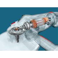 High Performance Large Angle Grinder, 9", 120 V, 15 A, 6500 RPM St. Lawrence Industrial & Safety Supply