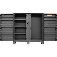 Armoire de rangement avec tablettes pour le chantier, Acier, 47,5 pi³, Gris St. Lawrence Industrial & Safety Supply