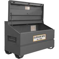 Boîte de rangement &agrave; couvercle inclin&eacute; pour le chantier, 60" x 30" x 39-3/8", Acier, Gris St. Lawrence Industrial & Safety Supply
