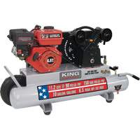 Compresseur d'air sur brouette, Essence, 10 gal. (12 gal. US), 150 PSI St. Lawrence Industrial & Safety Supply